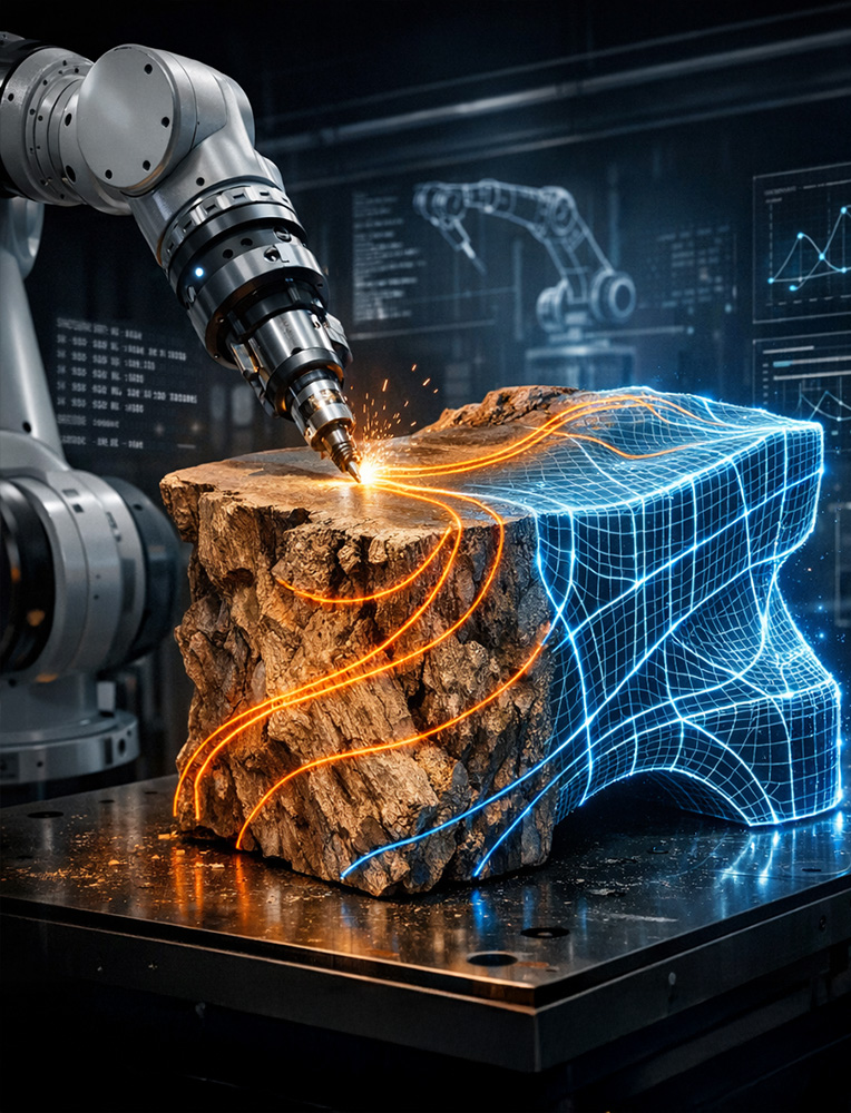 Teaching Robotic Fabrication for Irregular Geometry