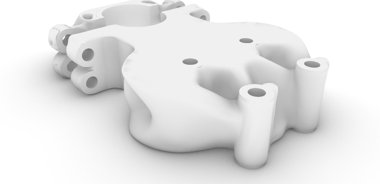 Pipe holder w/ body for UR10 Robot